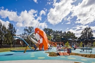 side view of Bareena Park redevelopment