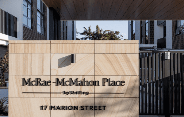 McRae-McMahon Place by Uniting entrance