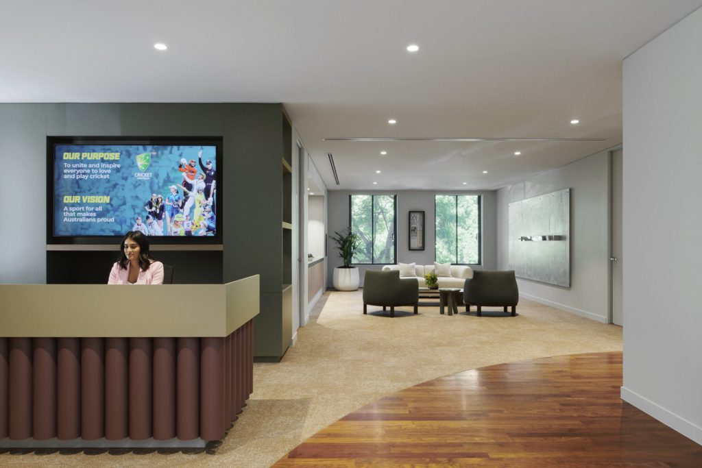 cricket australia reception interior design