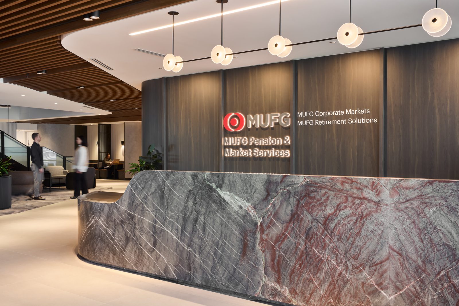 MUFG reception desk